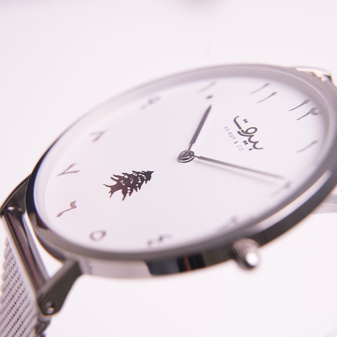 Beiru&Co Silver Cedar Silver - 32MM