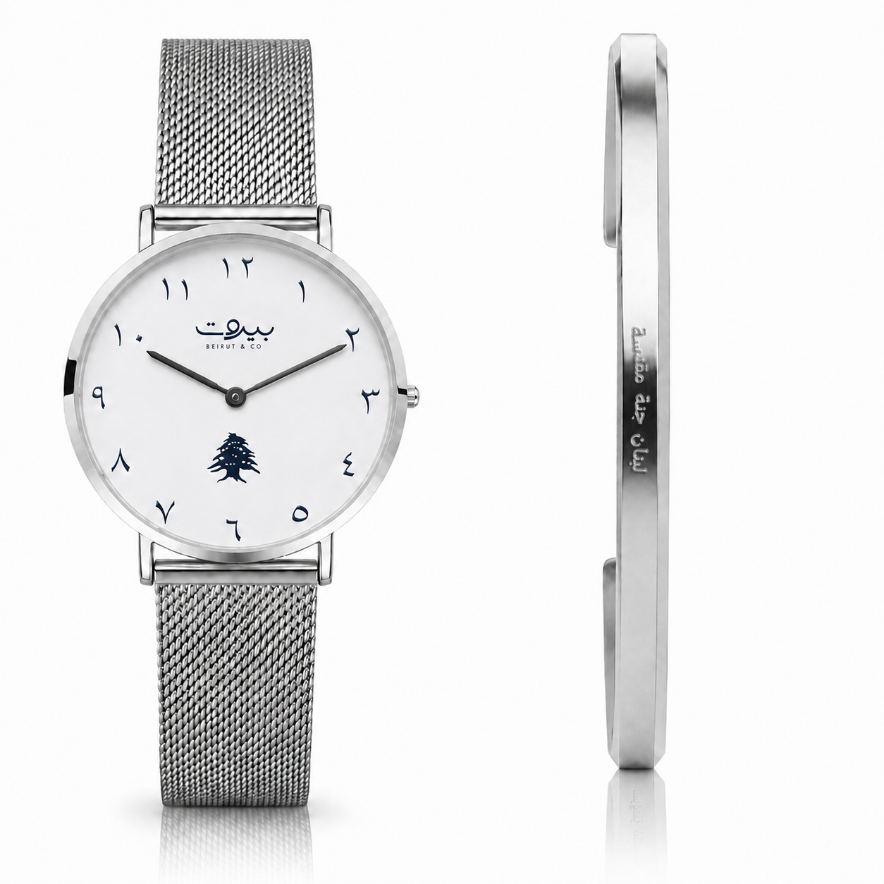 Beiru&Co Silver Cedar Silver - 32MM