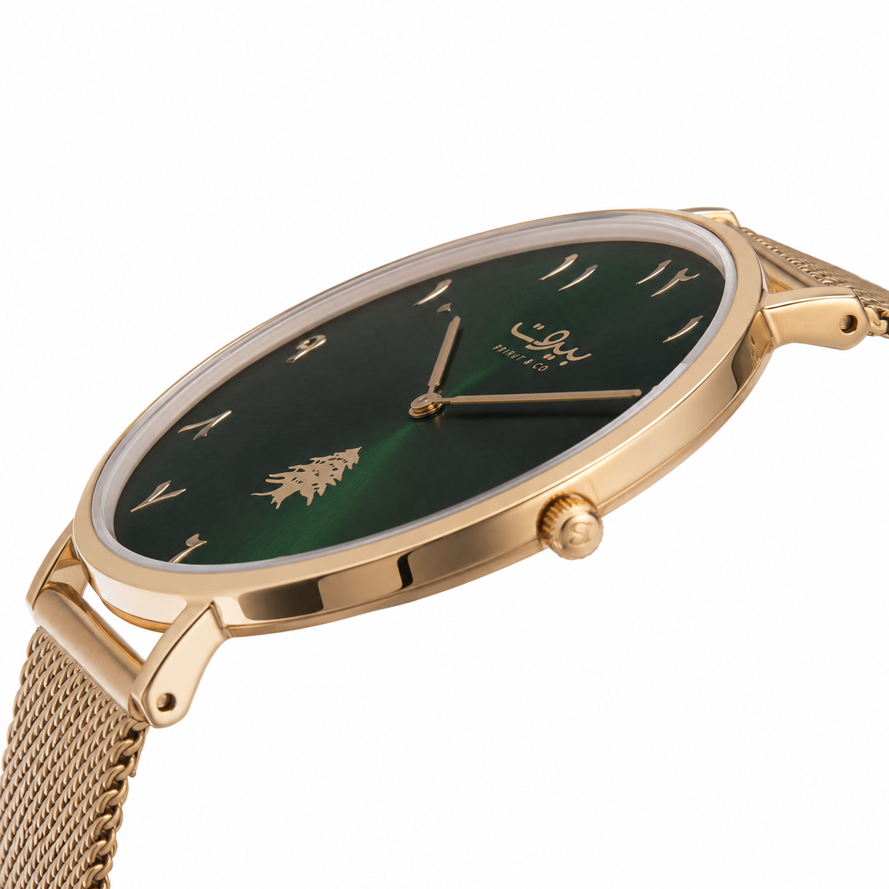 Beiru&Co Gold Emerald - 40MM